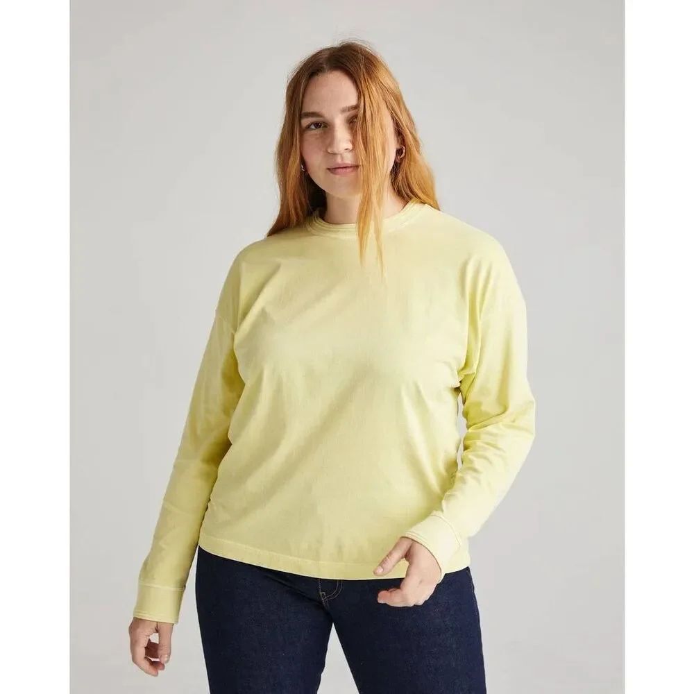 ✨Richer Poorer Long Sleeve Neon Yellow Sz Large Tee✨